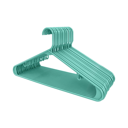 Durable Plastic Hangers Slim Stylish Lightweight Closet Organizer Hooks