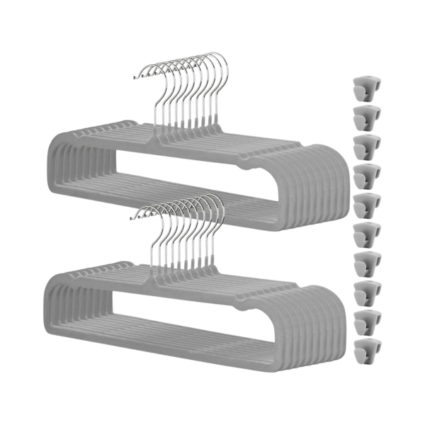 Premium Velvet Hangers Thin Space Saving Slim Clothes Hangers With Swivel Hook